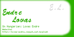 endre lovas business card
